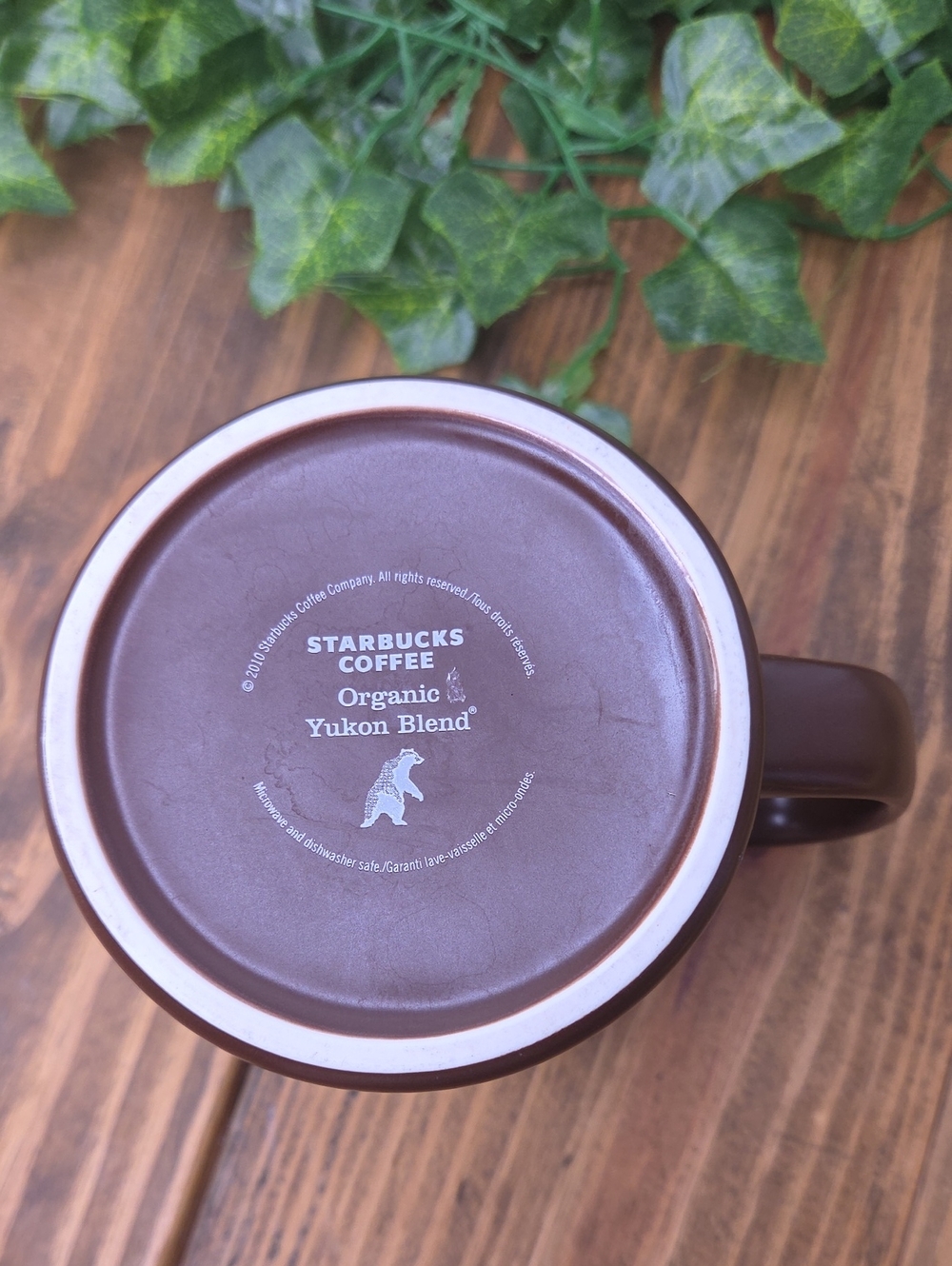 Starbucks Brown Mug with White Bear Silhouette. 2010. Yukon Coffee. Like New - Picture 4 of 8